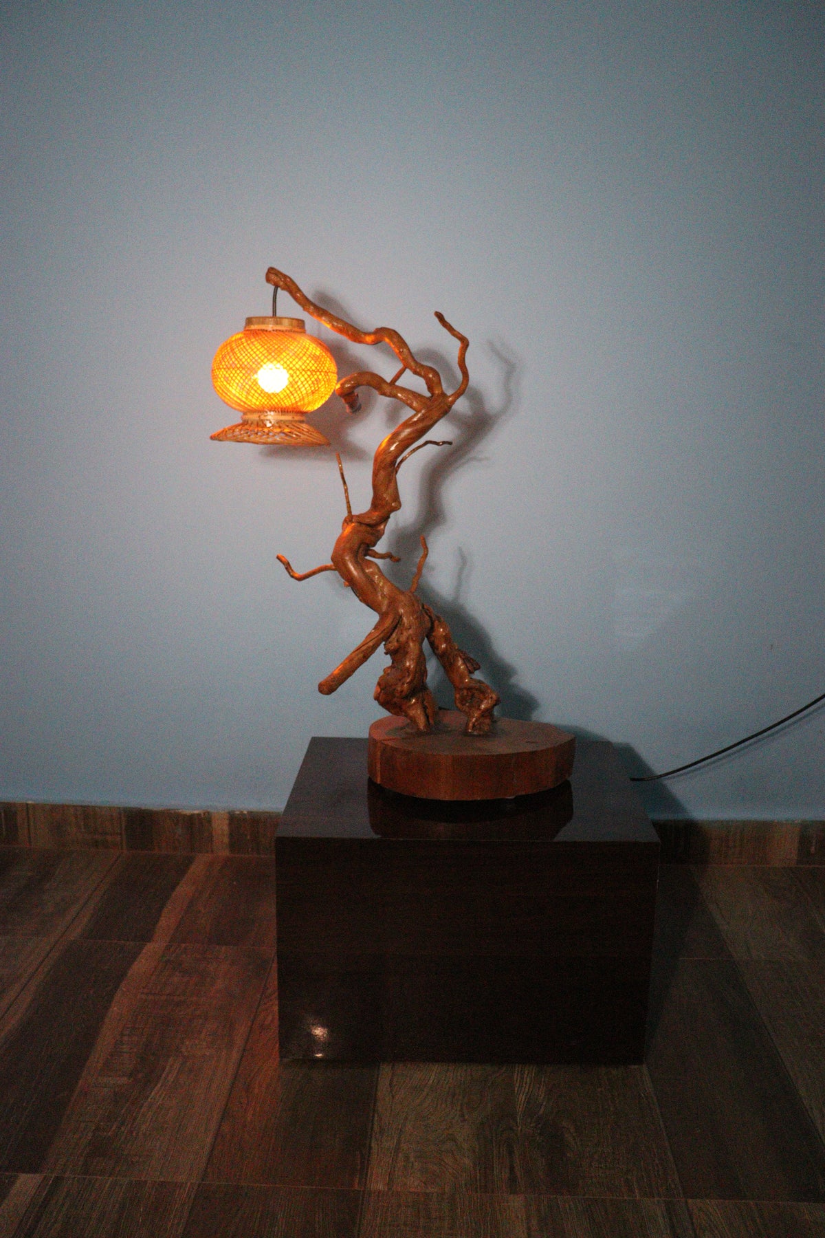 🌳 Root Tea Table – Authentic Bastar Art, Made from Real Root
