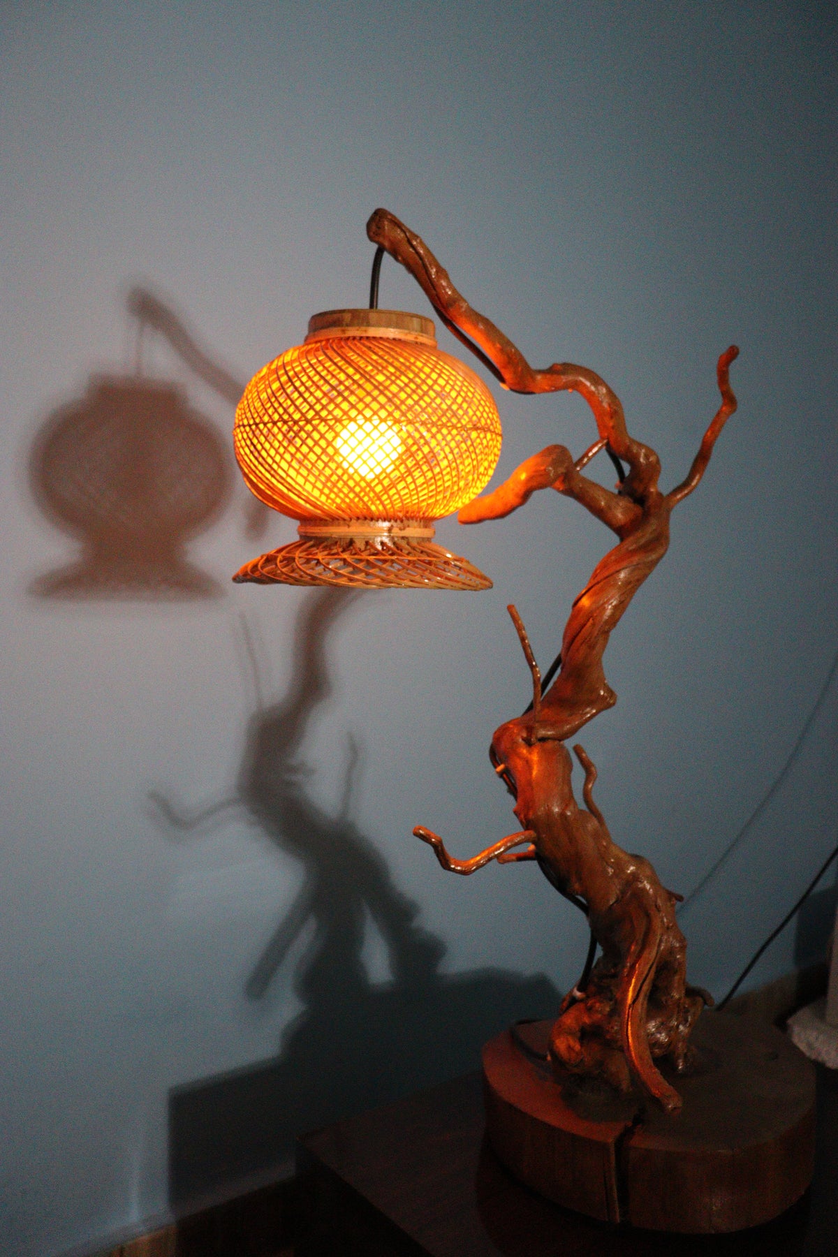 🌳 Root Tea Table – Authentic Bastar Art, Made from Real Root
