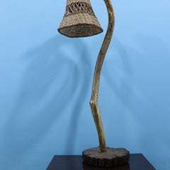 🌿 Handmade Mango Wood Wooden Lamp – Elegant Décor Lighting
