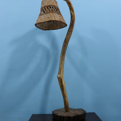 🌿 Handmade Mango Wood Wooden Lamp – Elegant Décor Lighting