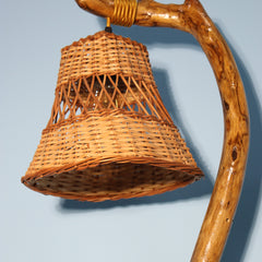 🌿 Handmade Mango Wood Wooden Lamp – Elegant Décor Lighting