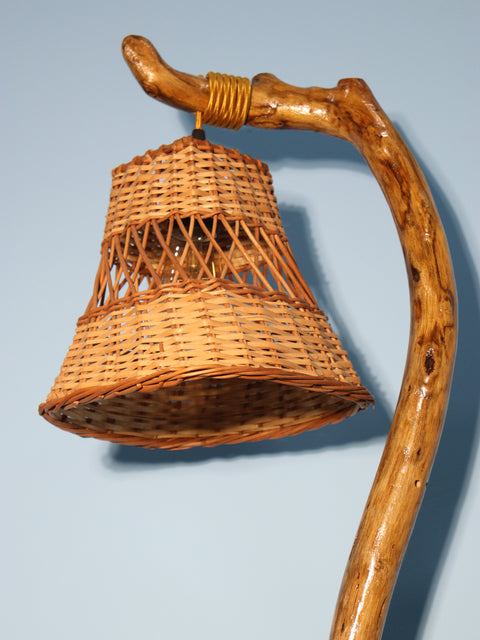 🌿 Handmade Mango Wood Wooden Lamp – Elegant Décor Lighting