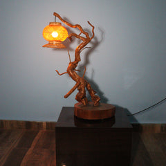 🌳 Root Tea Table – Authentic Bastar Art, Made from Real Root