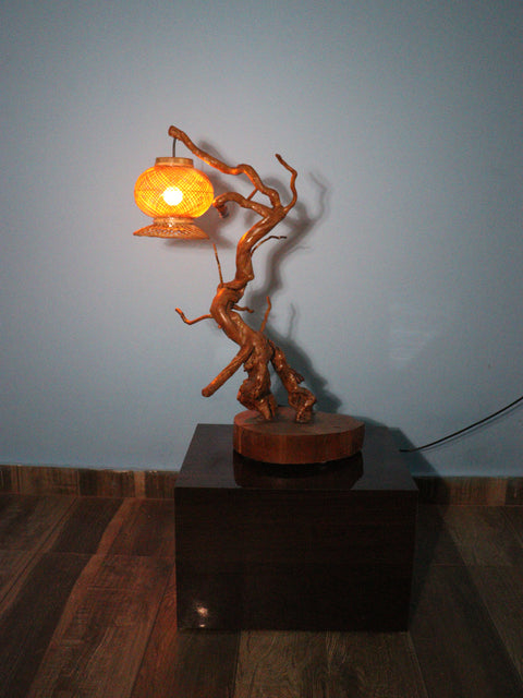 🌳 Root Tea Table – Authentic Bastar Art, Made from Real Root
