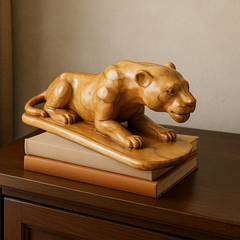 🐅 Handcrafted Wooden Tiger Sculpture